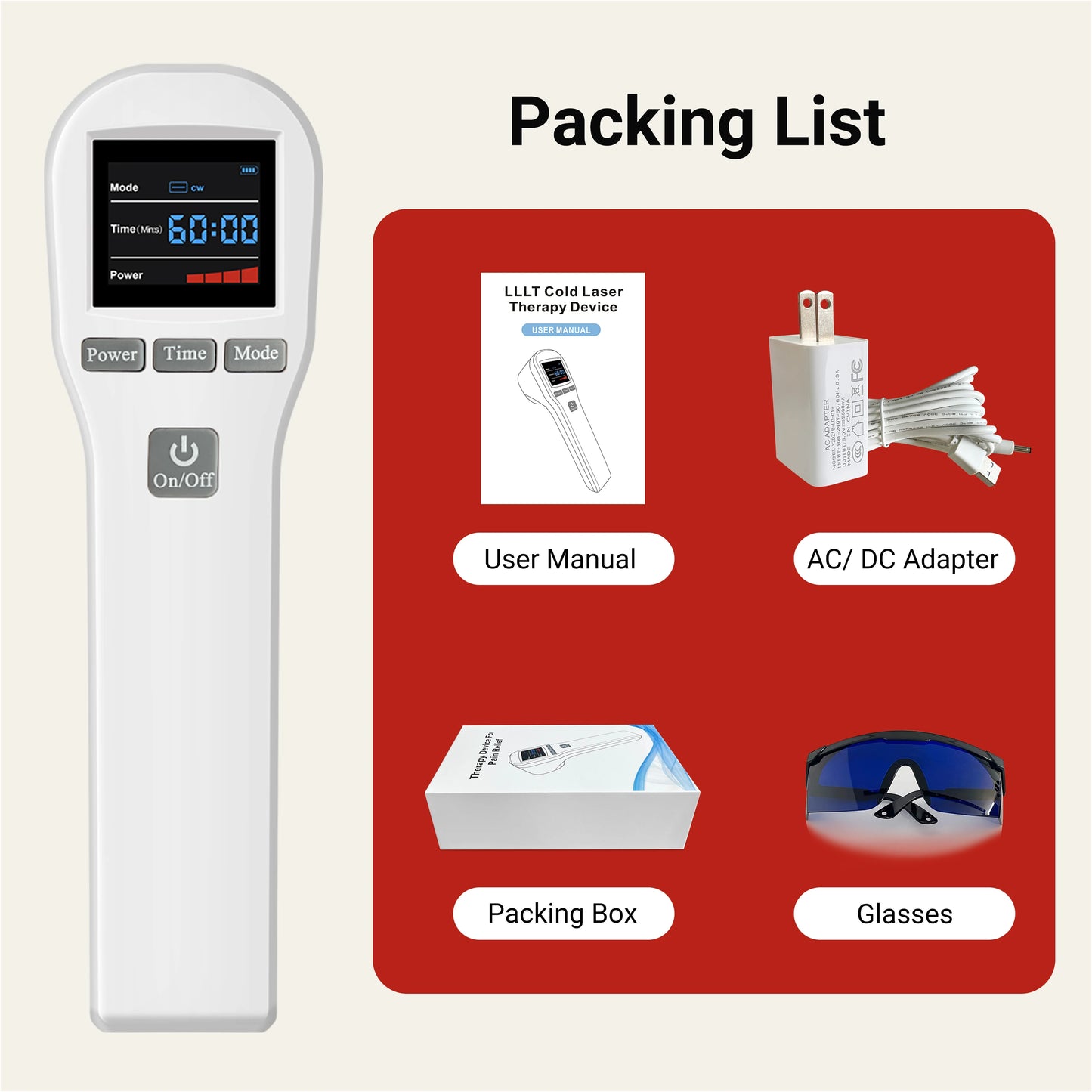 ZJKC Laser Therapy Machine for Pain Relief and Recovery