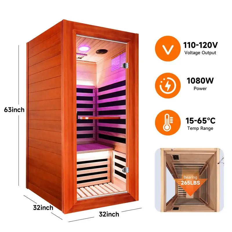 Infrared Sauna Room For Home Wellness And Detoxification Benefits