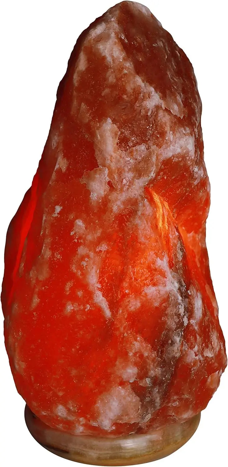 Natural Himalayan Salt Lamp With Onyx Base Soft Light