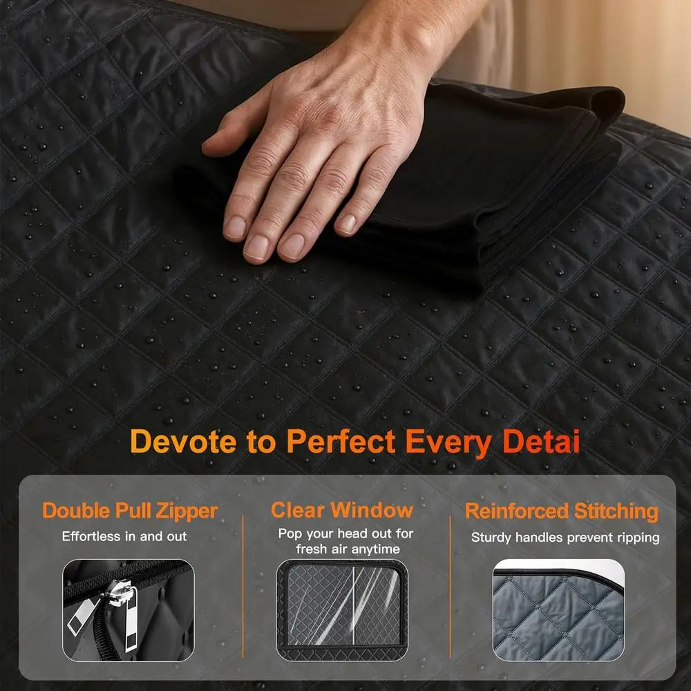 Portable Home Sauna Tent With 1000W Steamer For Relaxation