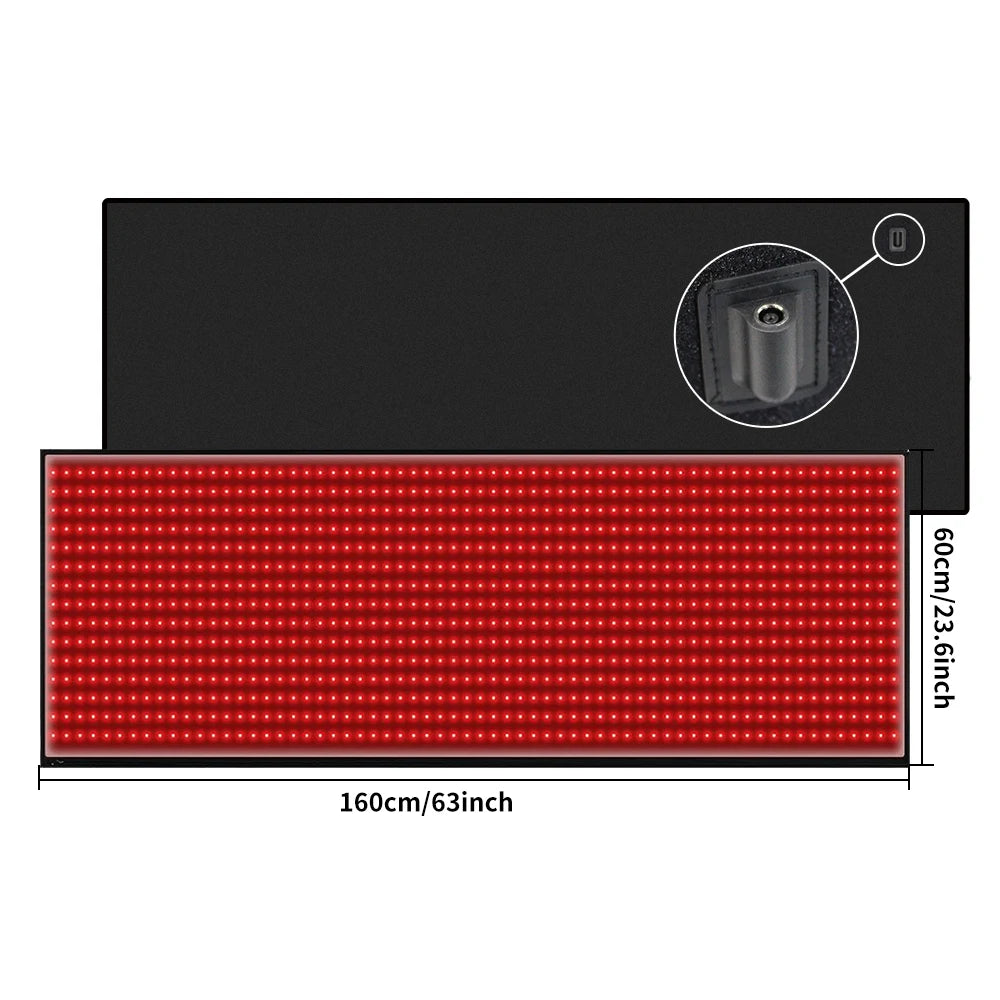 Full Body Light Therapy Mat With 660nm 850nm LED Beads