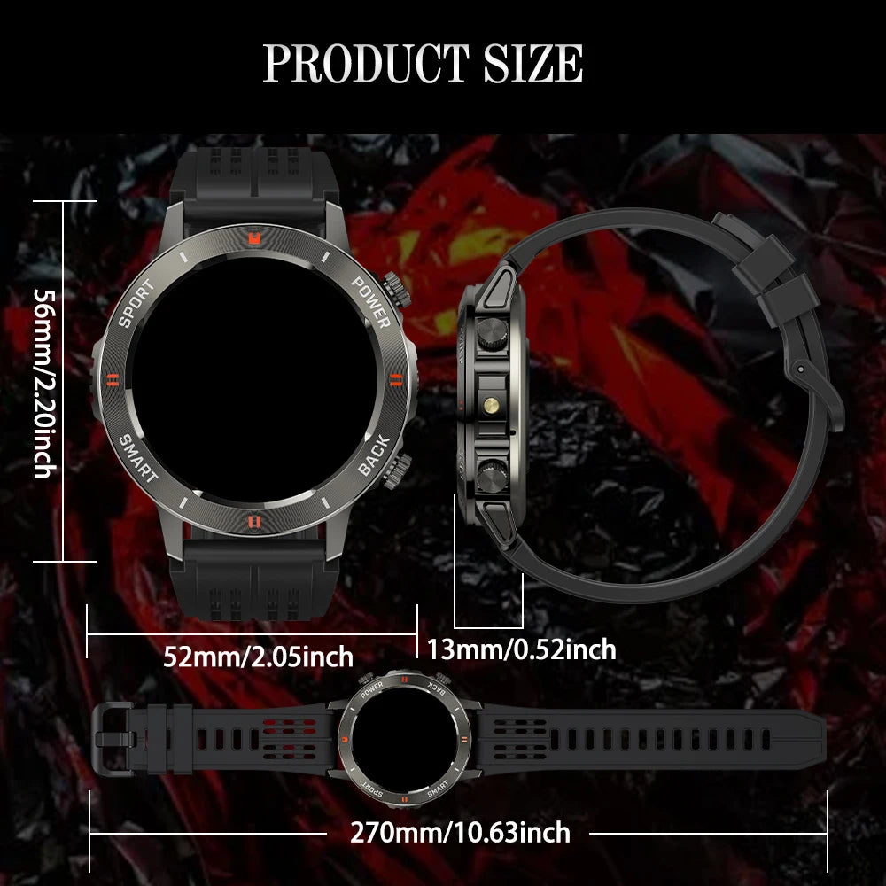 SENBON Smartwatch With Bluetooth Call Fitness Tracker Waterproof Android iOS