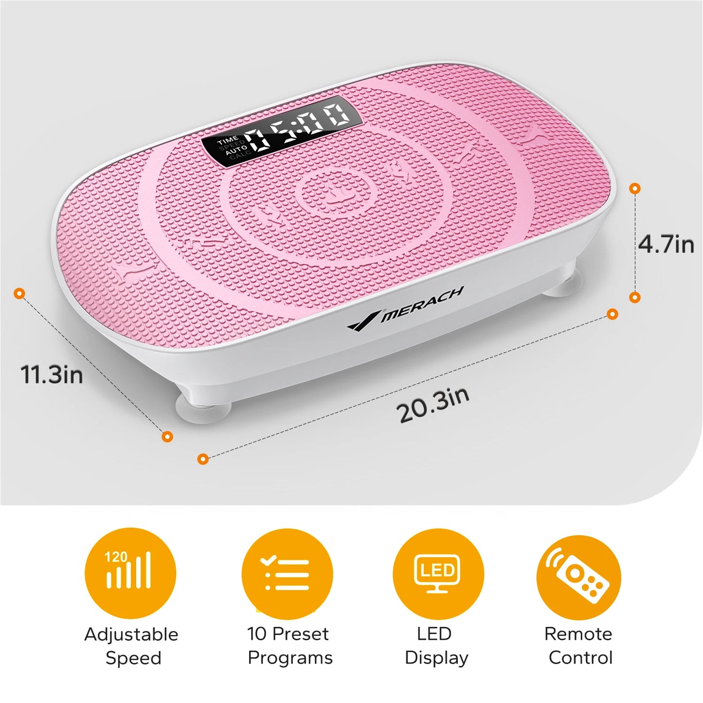 MERACH Vibration Plate Exercise Machine Whole Body Workout