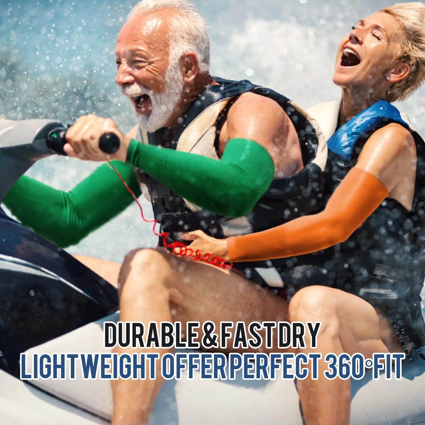 GOUNODC UV Protection Arm Sleeves for Men 4pc Pack