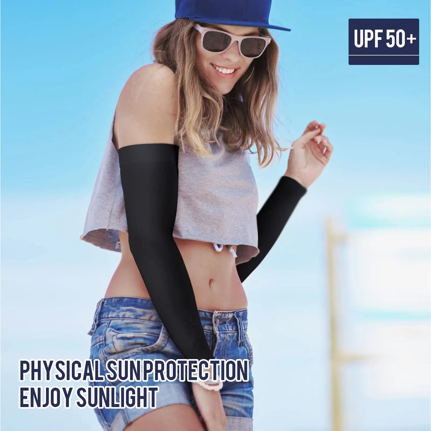 GOUNODC UV Protection Arm Sleeves for Men 4pc Pack