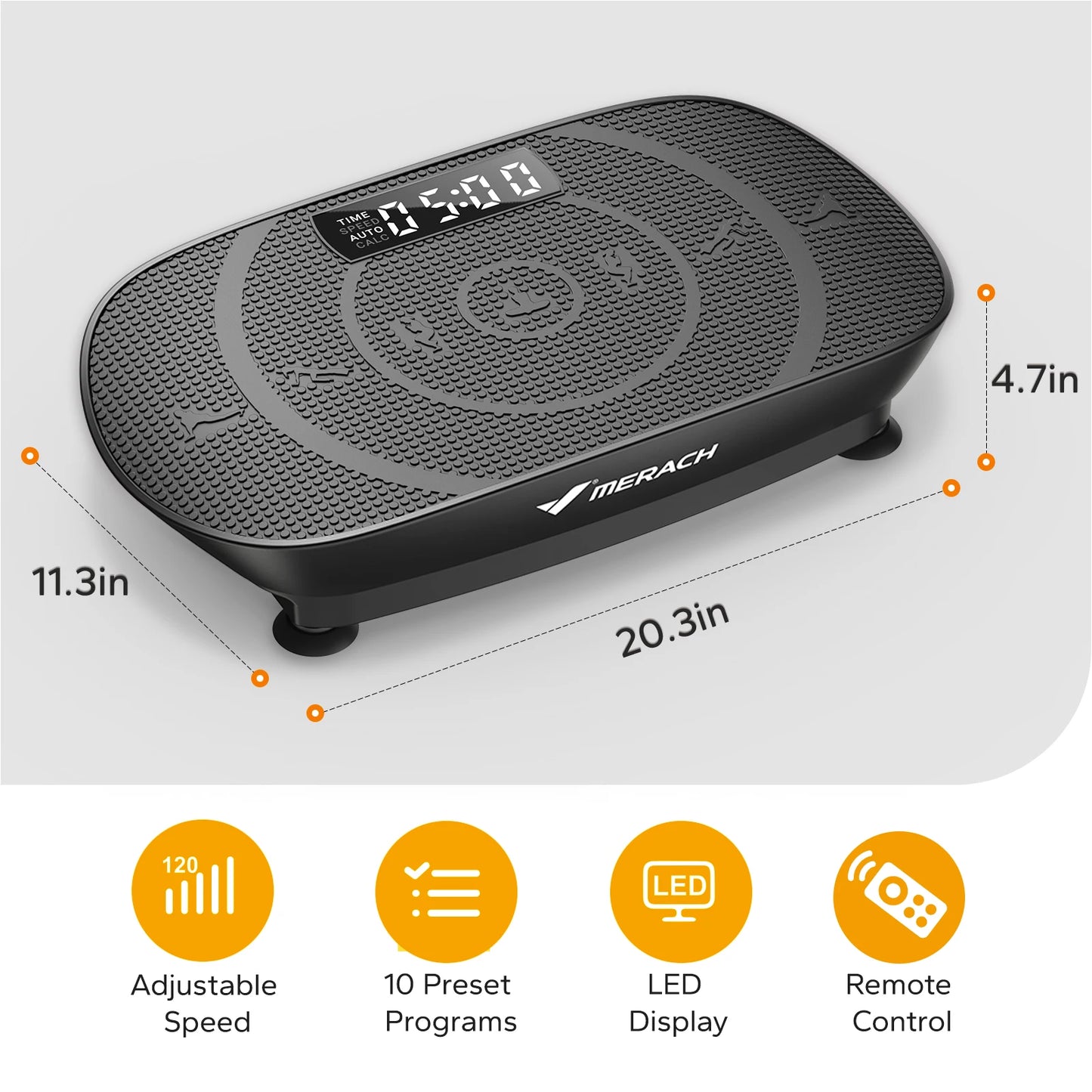 MERACH Vibration Plate Exercise Machine Whole Body Workout