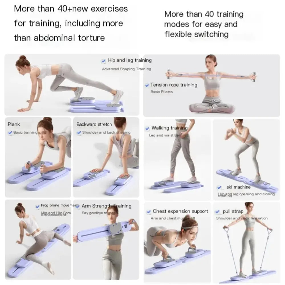 Split Pilates Balance Board Core Fitness Tool Forty Plus Exercises