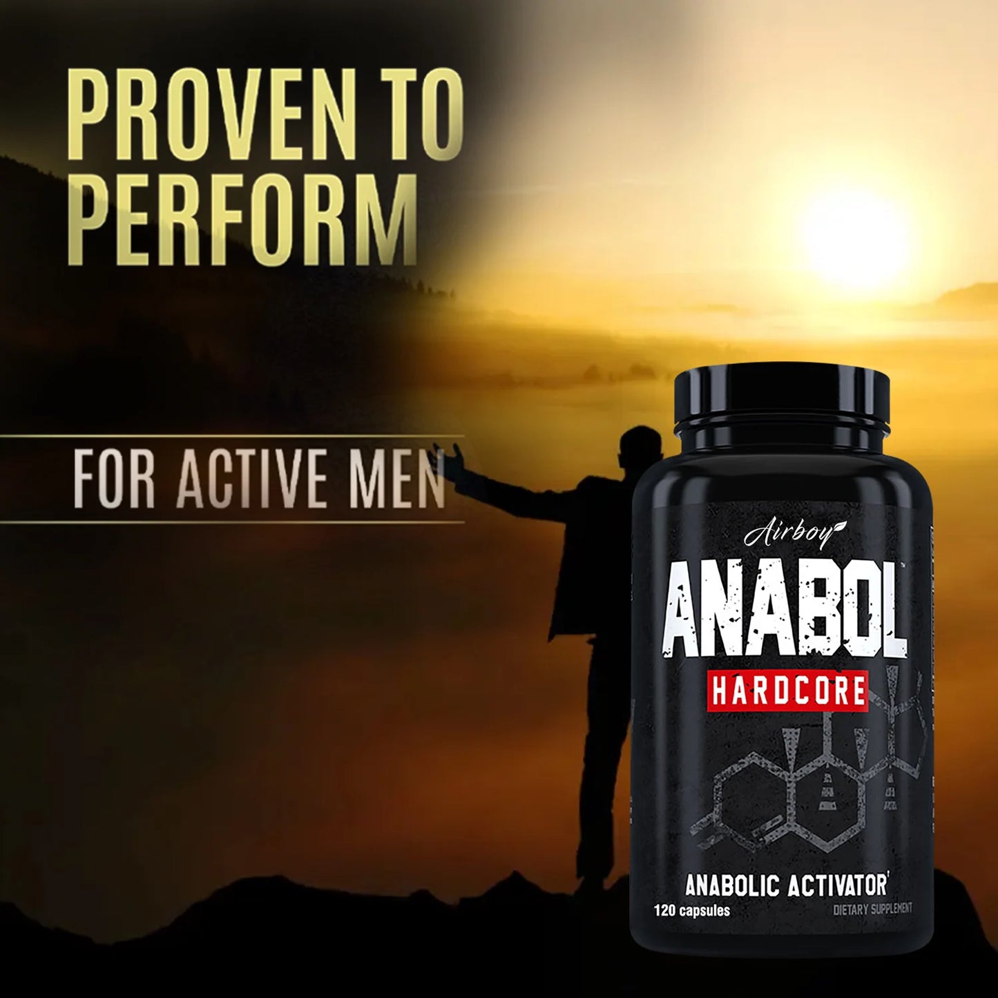 Airboy Anabolic Men's Health Support Capsules For Daily Wellness