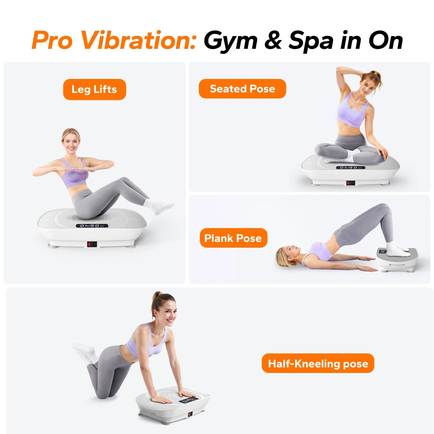 MERACH Vibration Plate Exercise Machine Whole Body Workout