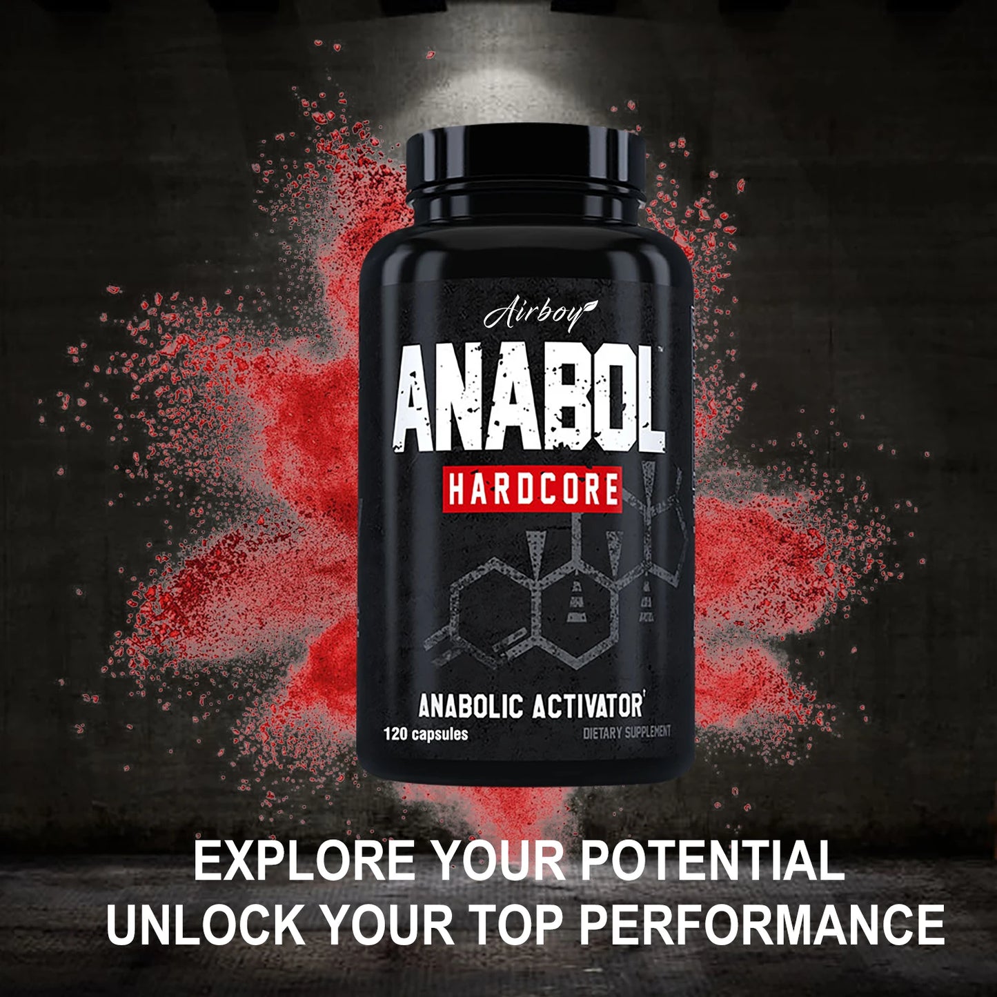 Airboy Anabolic Men's Health Support Capsules For Daily Wellness