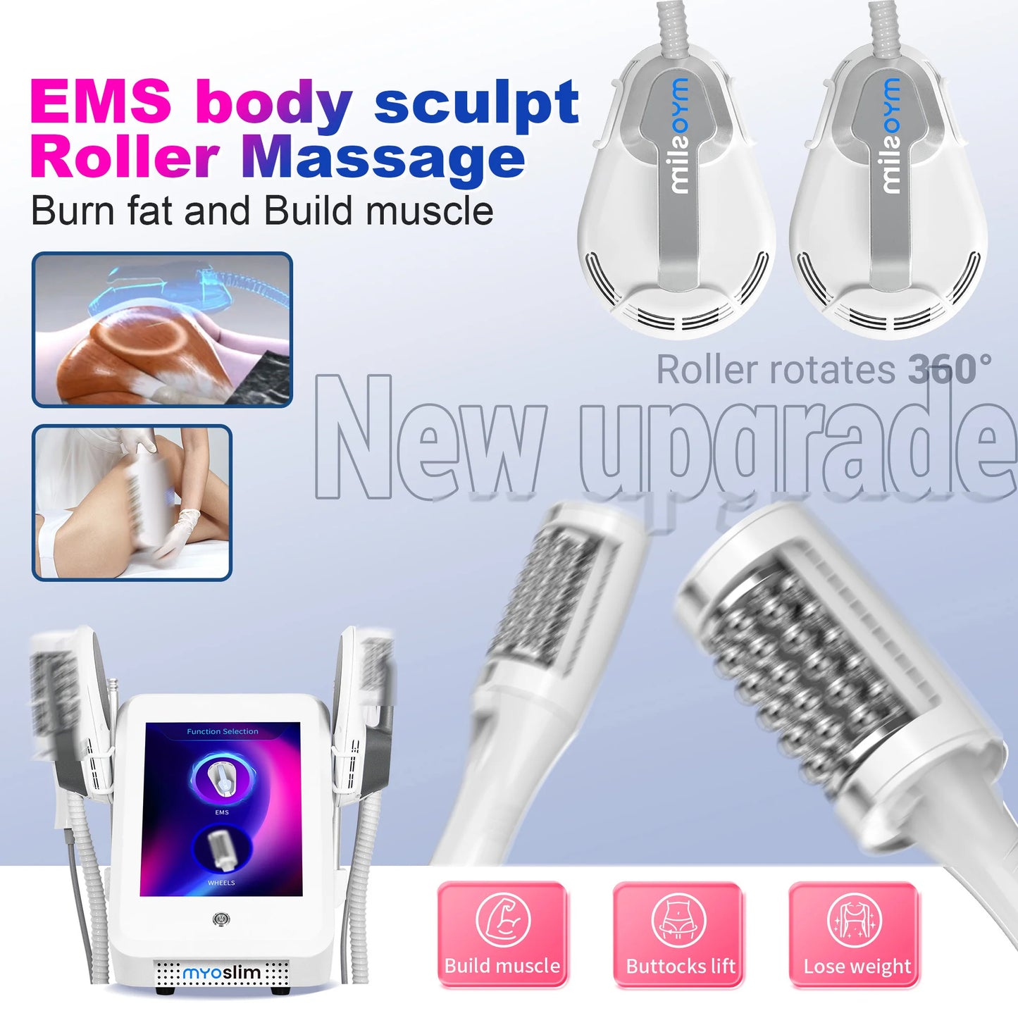MYOSLIM EMS Nova RF Roller 2in1 Slimming Machine Professional Equipment