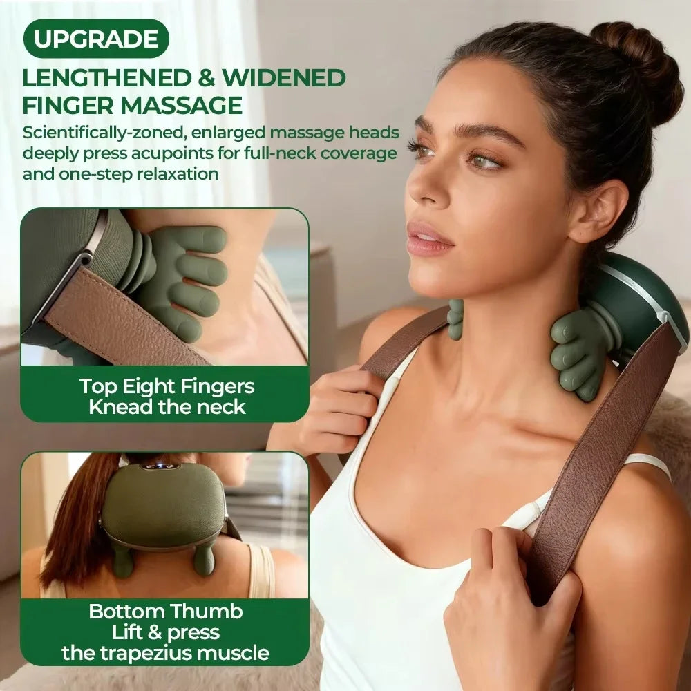 Bionic Finger Wireless Neck And Shoulder Massager Kneading Massage