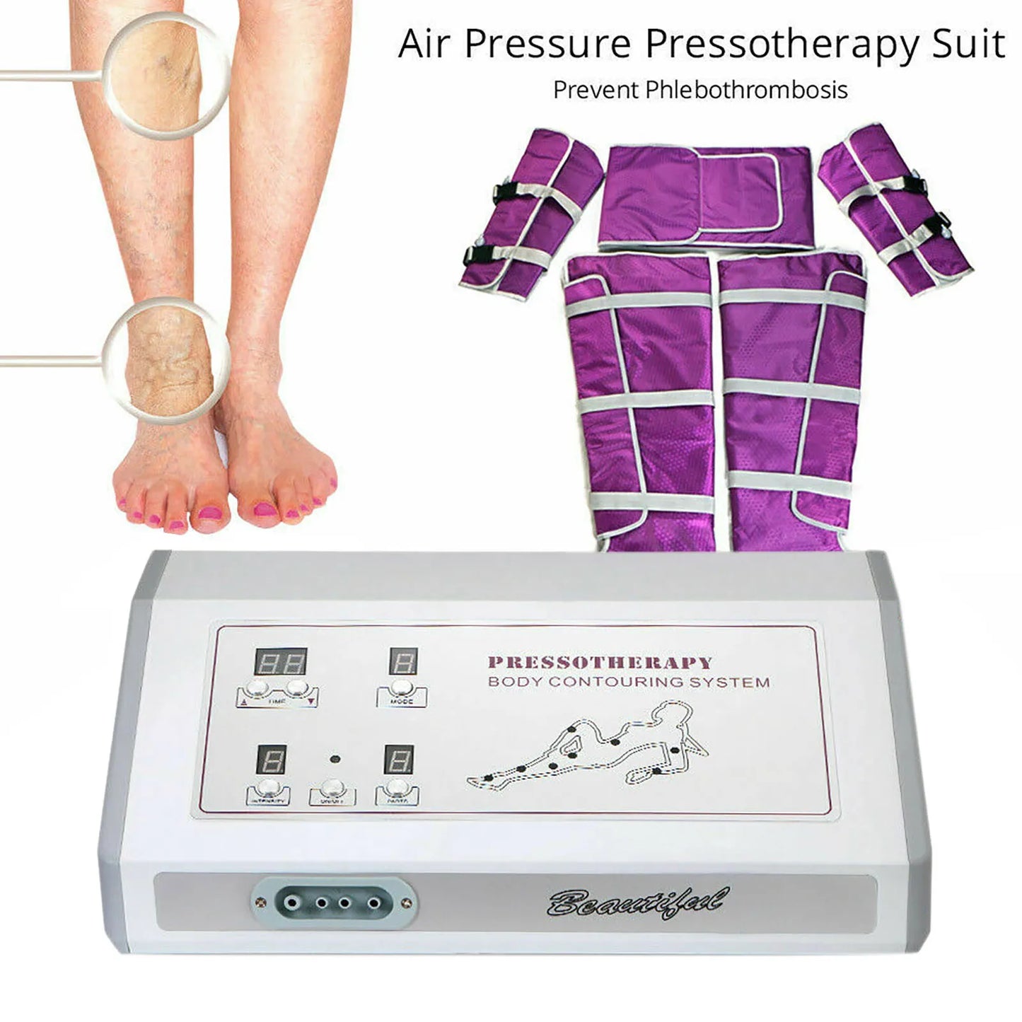 Bymaocar Pressotherapy Air Pressure Massage Suit For Full Body Detox