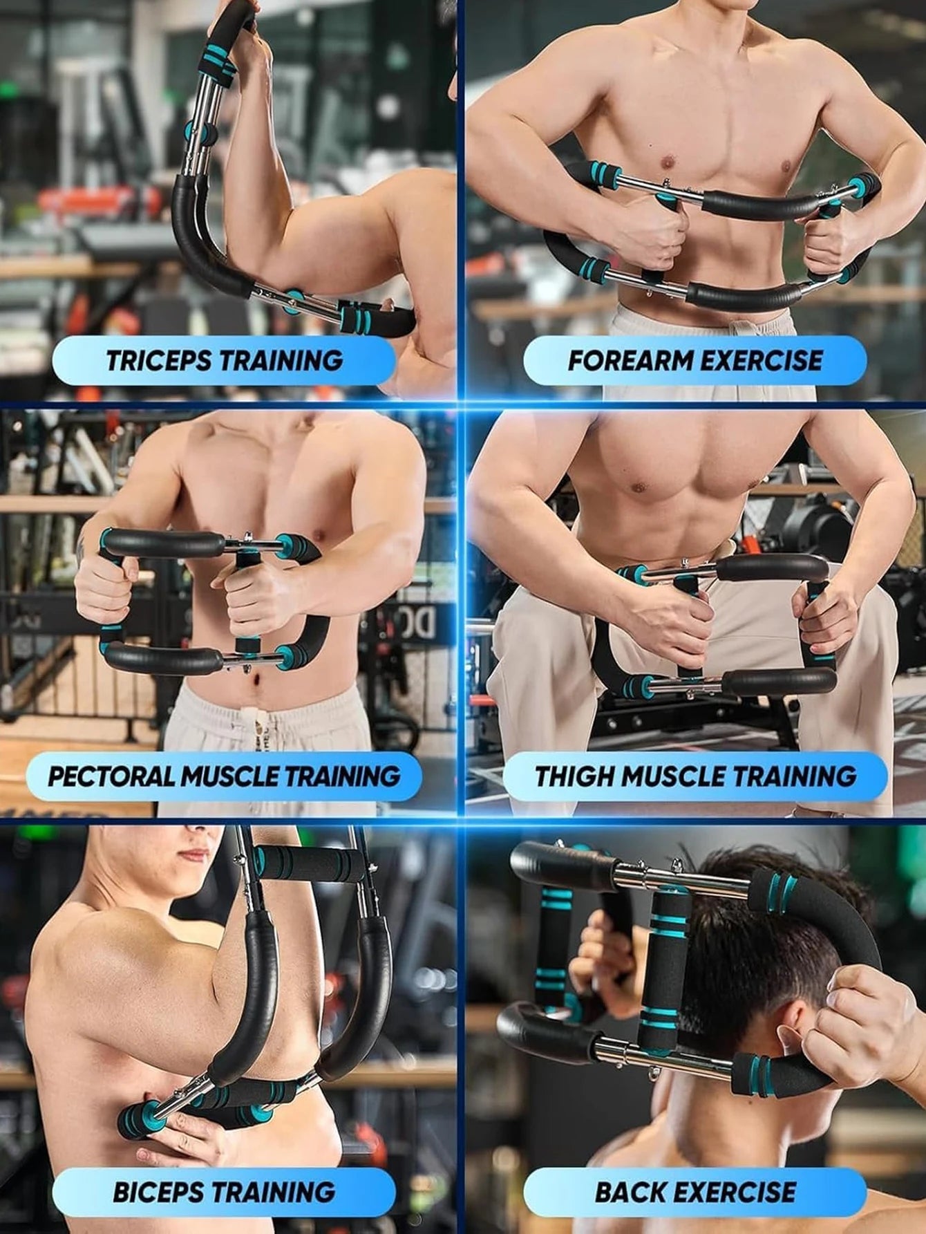 NONED Arm Trainer Adjustable Chest Expander For Upper Body