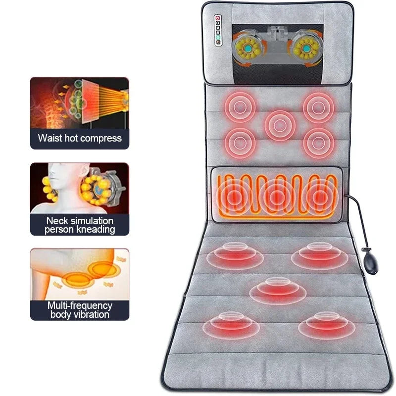 Electric Massage Mat Multifunctional Neck Back Massager With Heating