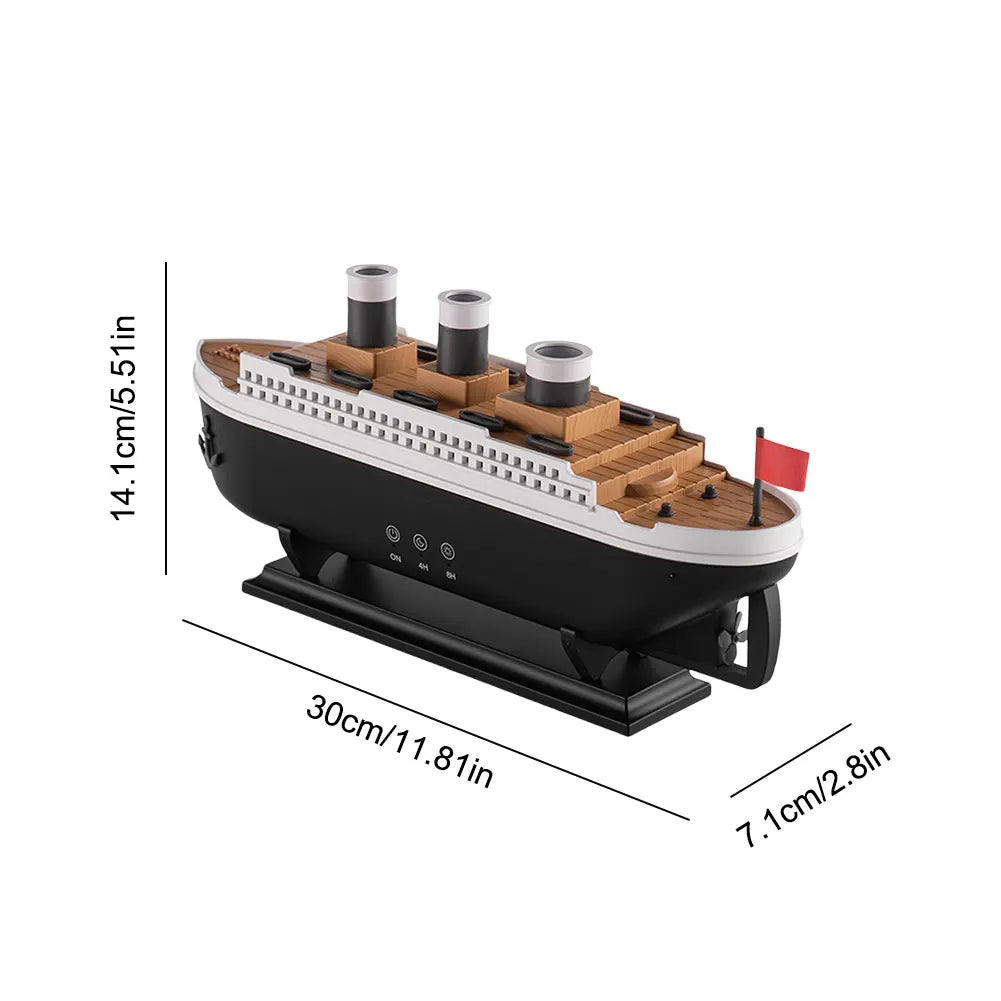 Alloet Titanic Ship Model Air Humidifier Remote Control Aroma Diffuser