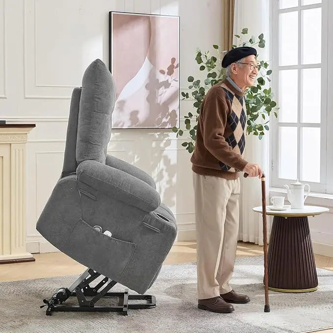 Power Lift Recliner Chair With 45 Degree Stand And Massage
