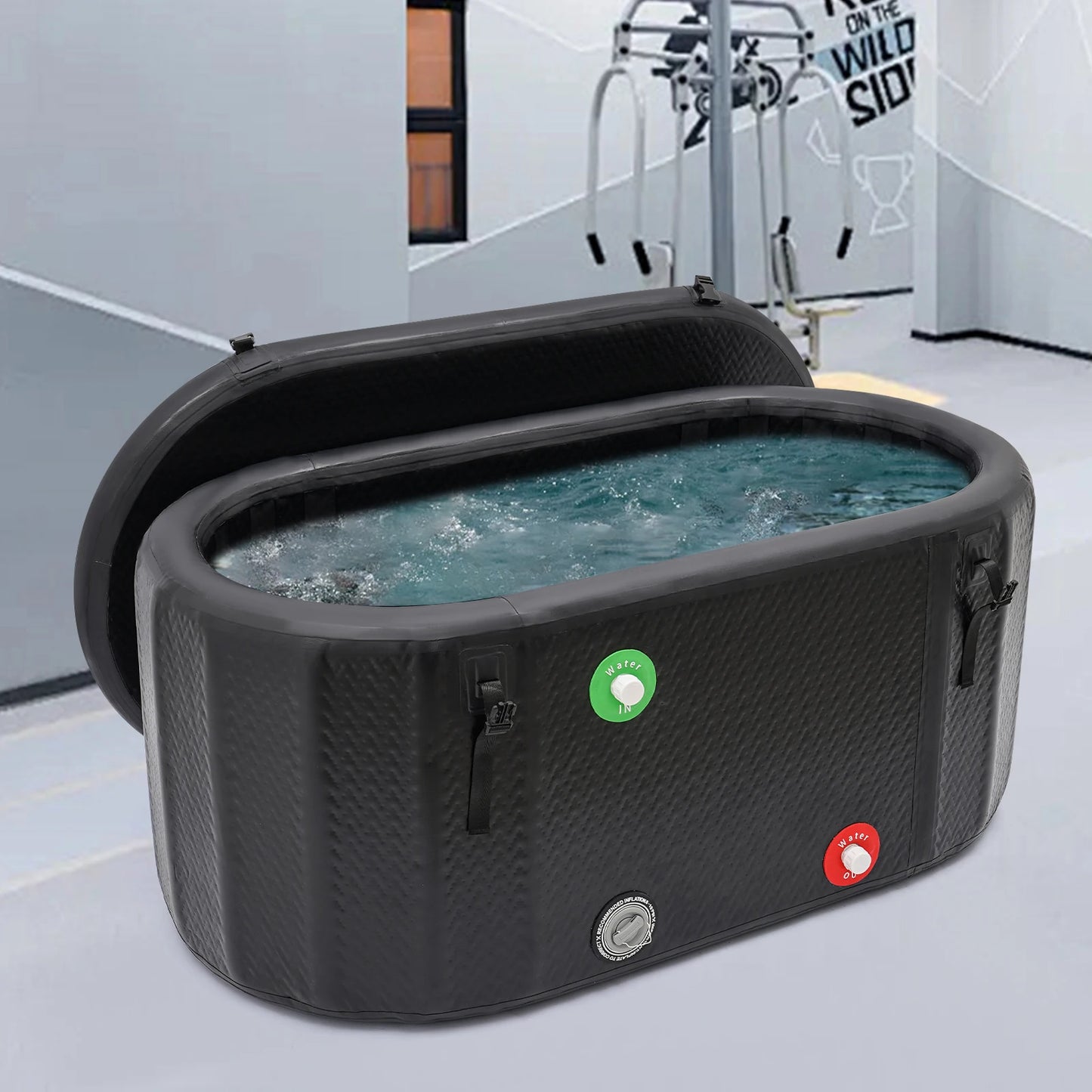 Inflatable Ice Bath Tub Athletes Recovery Cold Plunge Pump 370L