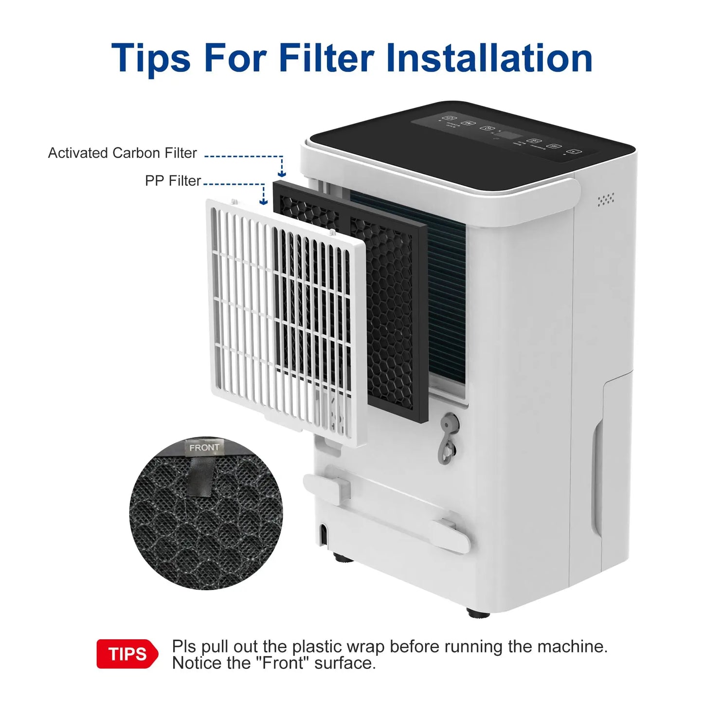 Shinco 30 Pint Basement Dehumidifier With Drain Hose