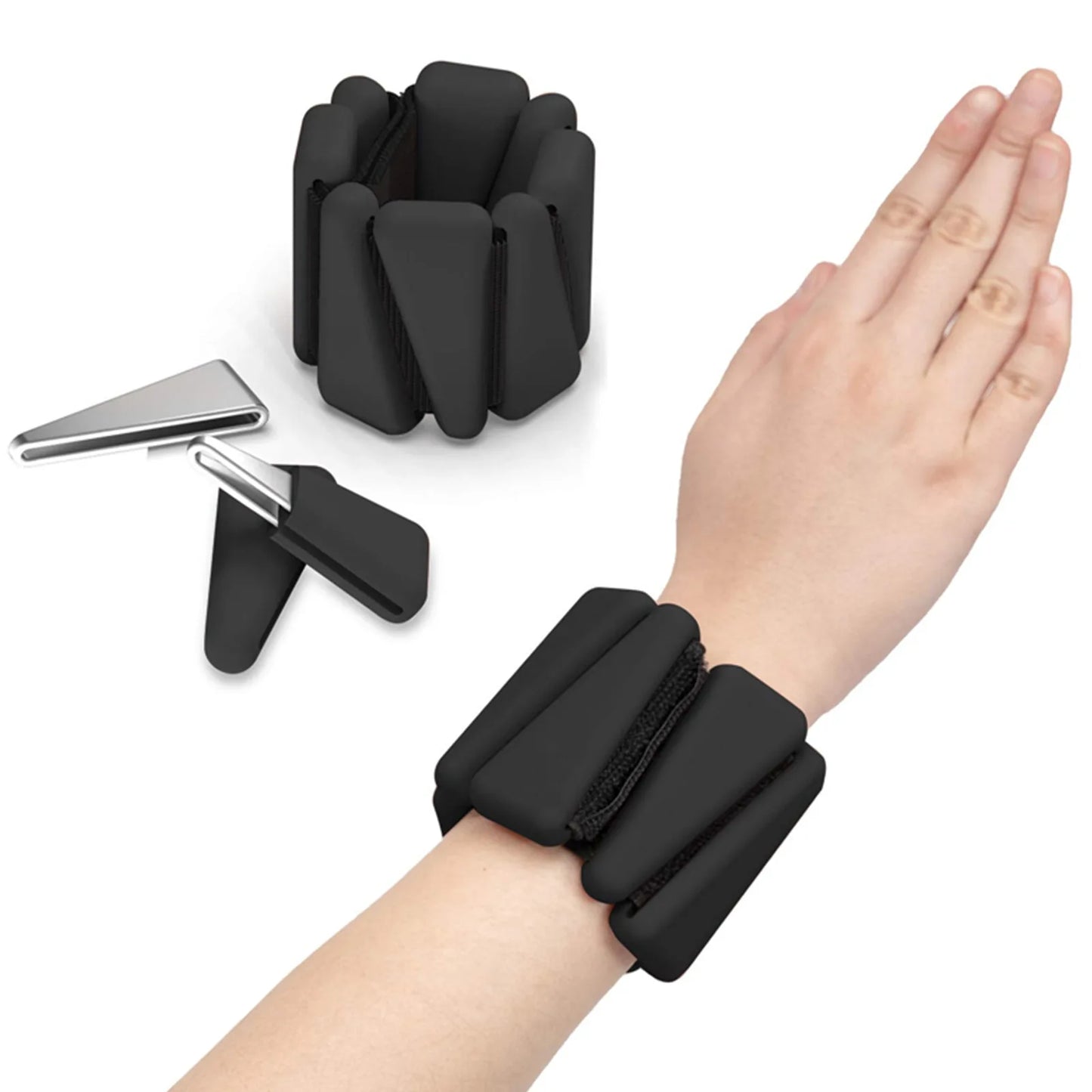 Pilates Weight Bangles Wrist & Ankle Weights for Women les - Set of 2, 1LB/ 2LB Each