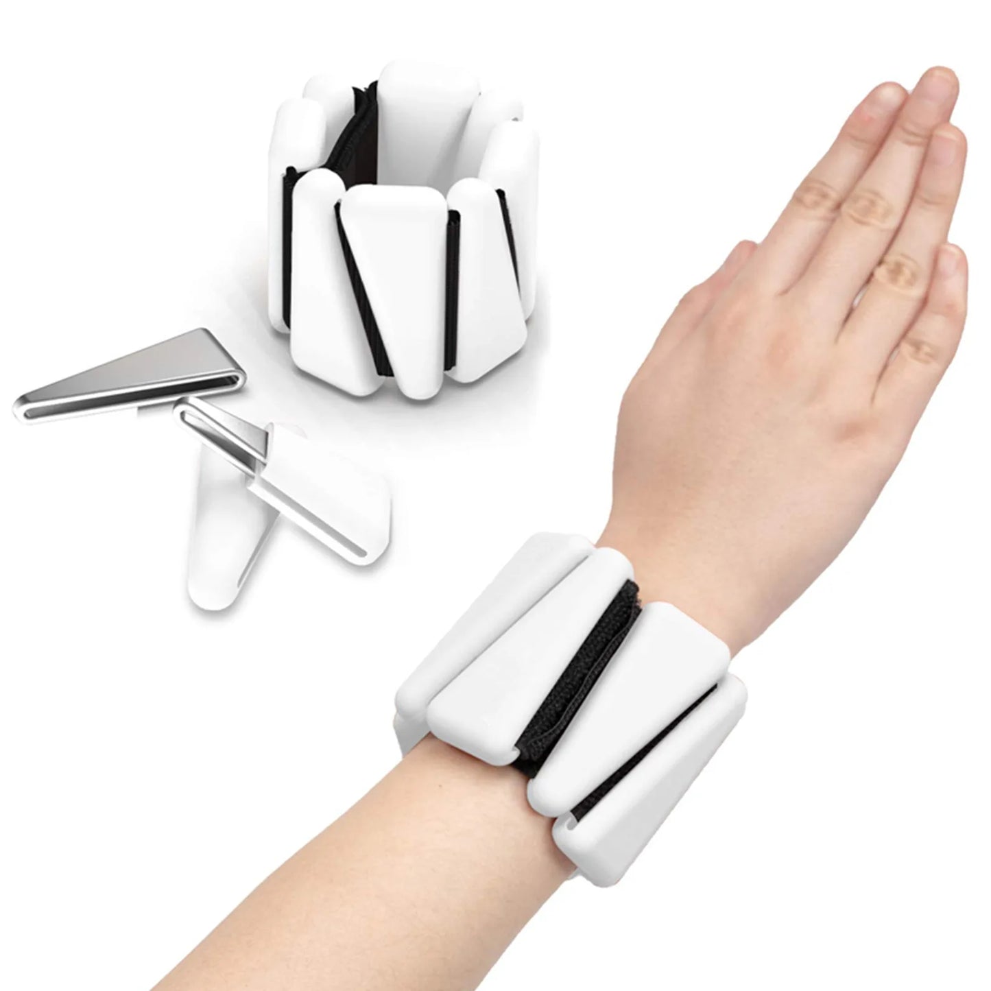 Pilates Weight Bangles Wrist & Ankle Weights for Women les - Set of 2, 1LB/ 2LB Each
