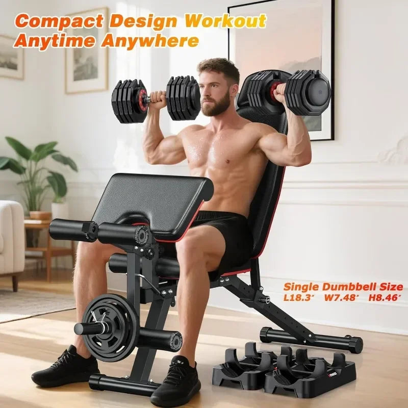 Adjustable Dumbbells Set Of 2 For Strength Training