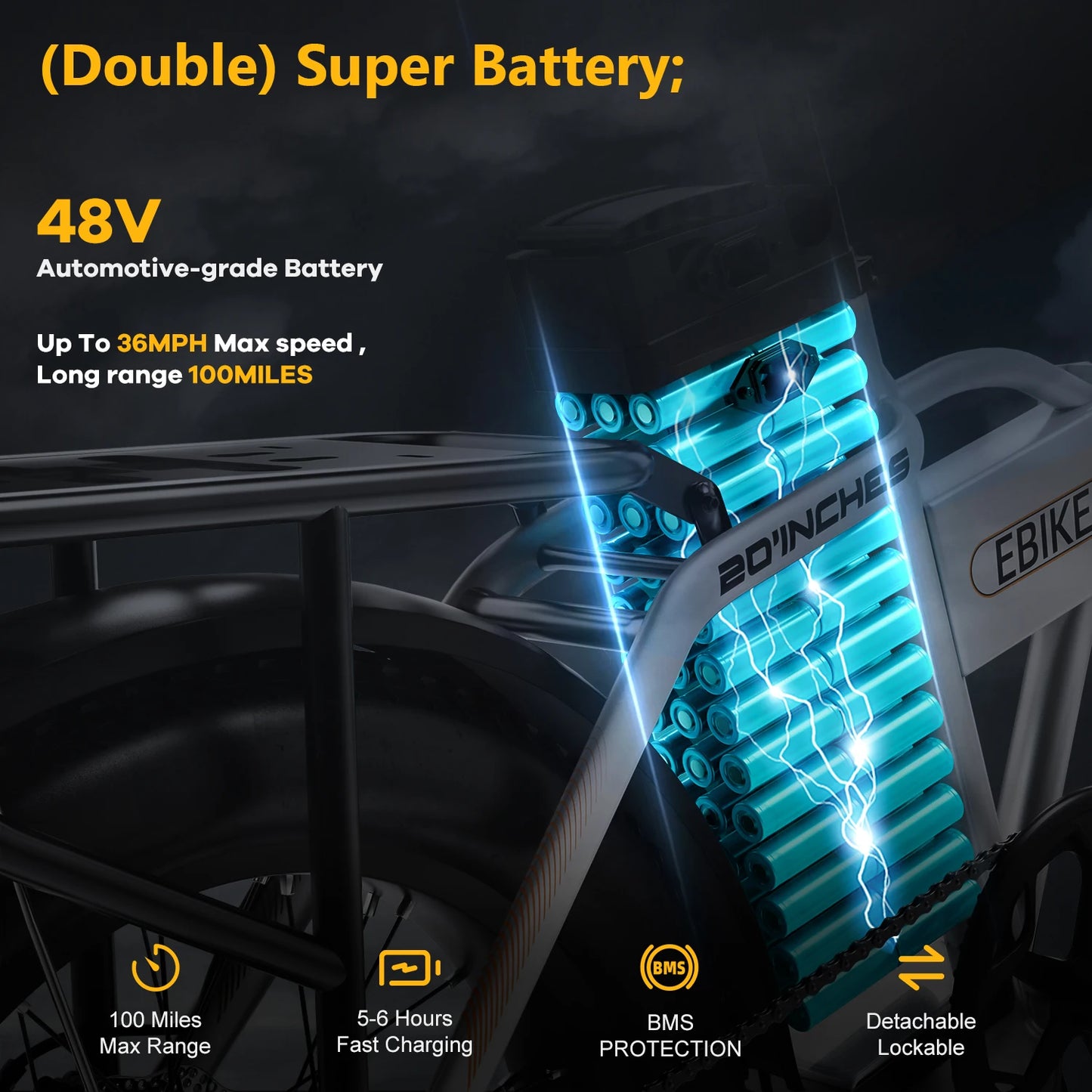 CYBERVELO Mars700 Removable Battery Folding EBike Pro