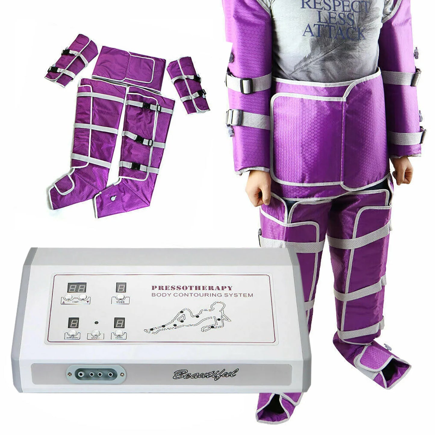 Bymaocar Pressotherapy Air Pressure Massage Suit For Full Body Detox