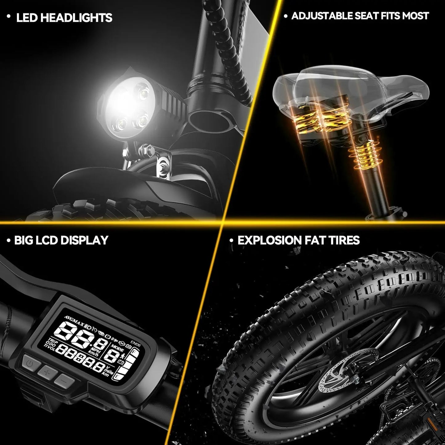 CYBERVELO Mars700 Removable Battery Folding EBike Pro