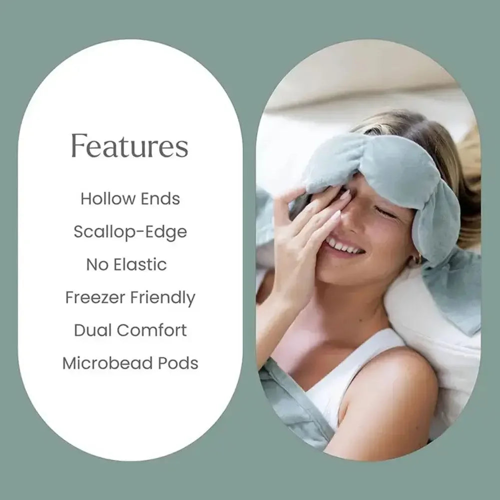 Weighted Sleep Eye Mask Light Blocking Blindfold Travel Sleeping Aid
