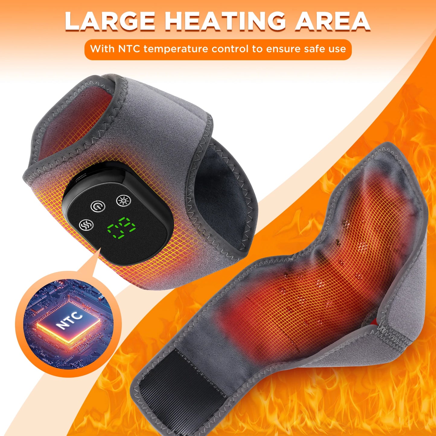 PASTSKY Electric Foot Massager With Vibration Warm Compress