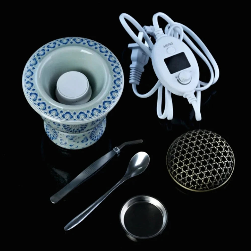 Electric Aroma Burner Zen Ceramic Incense Censer Six Speed