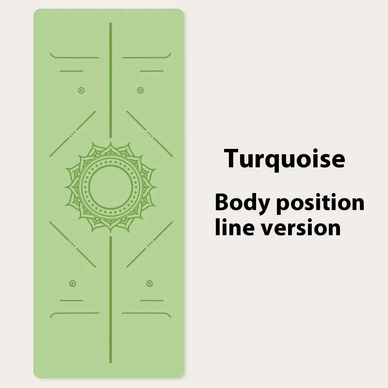 2025 New Natural Rubber & PU 5mm Thick Yoga Mat - Custom Logo & Alignment Markers Anti-Slip Professional Fitness Mat for Home Gy