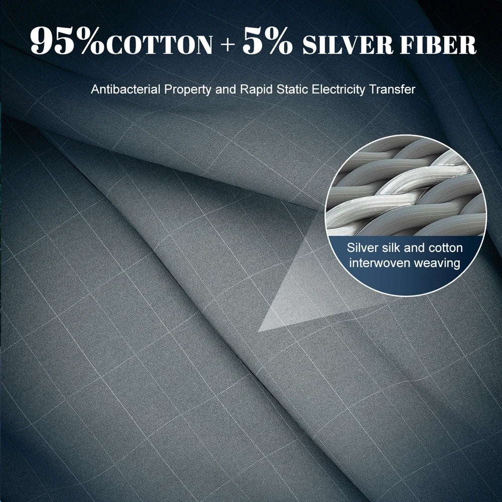 NONECN Astarexin Earthing Grounding Fitted Sheet Organic Cotton