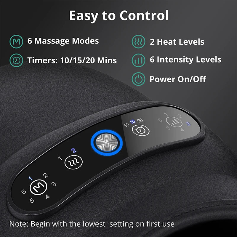 Medcursor Wireless Hand Massager With Air Compression Palm Acupoint Arthritis