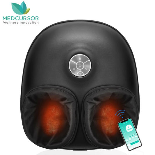 Medcursor Foot Massager Shiatsu Kneading With Heating Bluetooth App Control