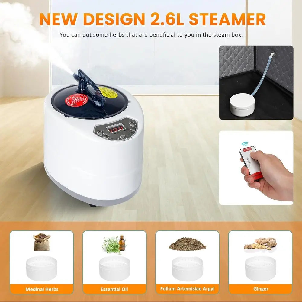 Full Body Portable Personal Sauna For Home Spa Two Person