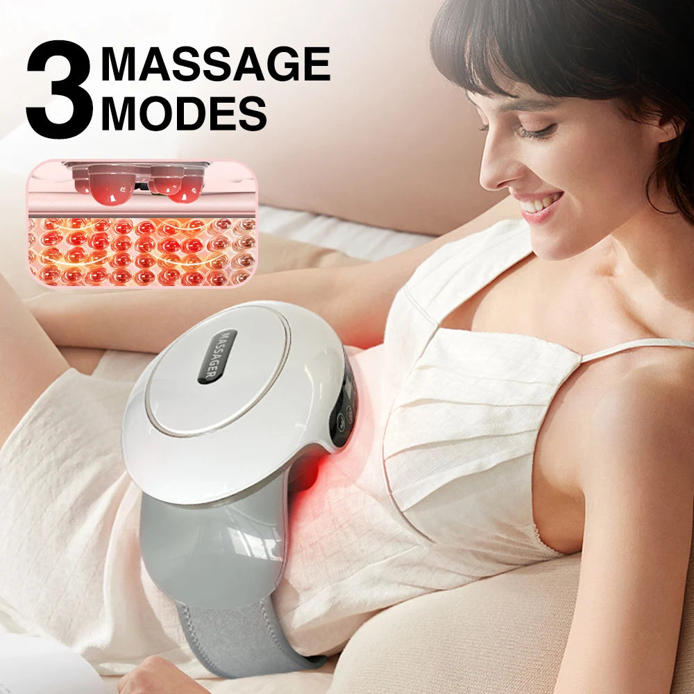 Abdominal Massager with Heat, Electric Stomach Massager for Digestive Comfort, Kneading Belly Massage for Office Home