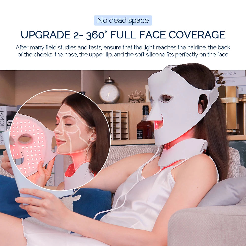 Foreverlily LED Therapy Facial Mask For Skin Rejuvenation