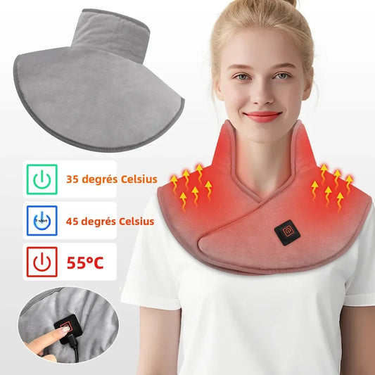 Electric Heating Shoulder Neck Pad Cervical Wrap 3 Gears Thermal Compress 2026 Warm Back Shoulder USB Charging Warm Winter