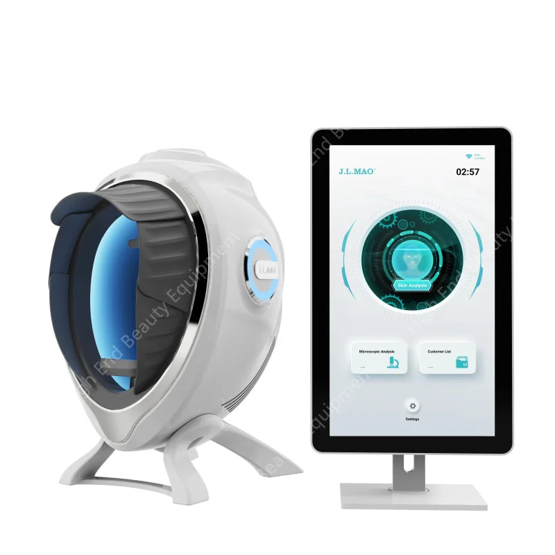 BOMPC Portable 3D AI Skin Analyzer UV RGB Facial Scanner