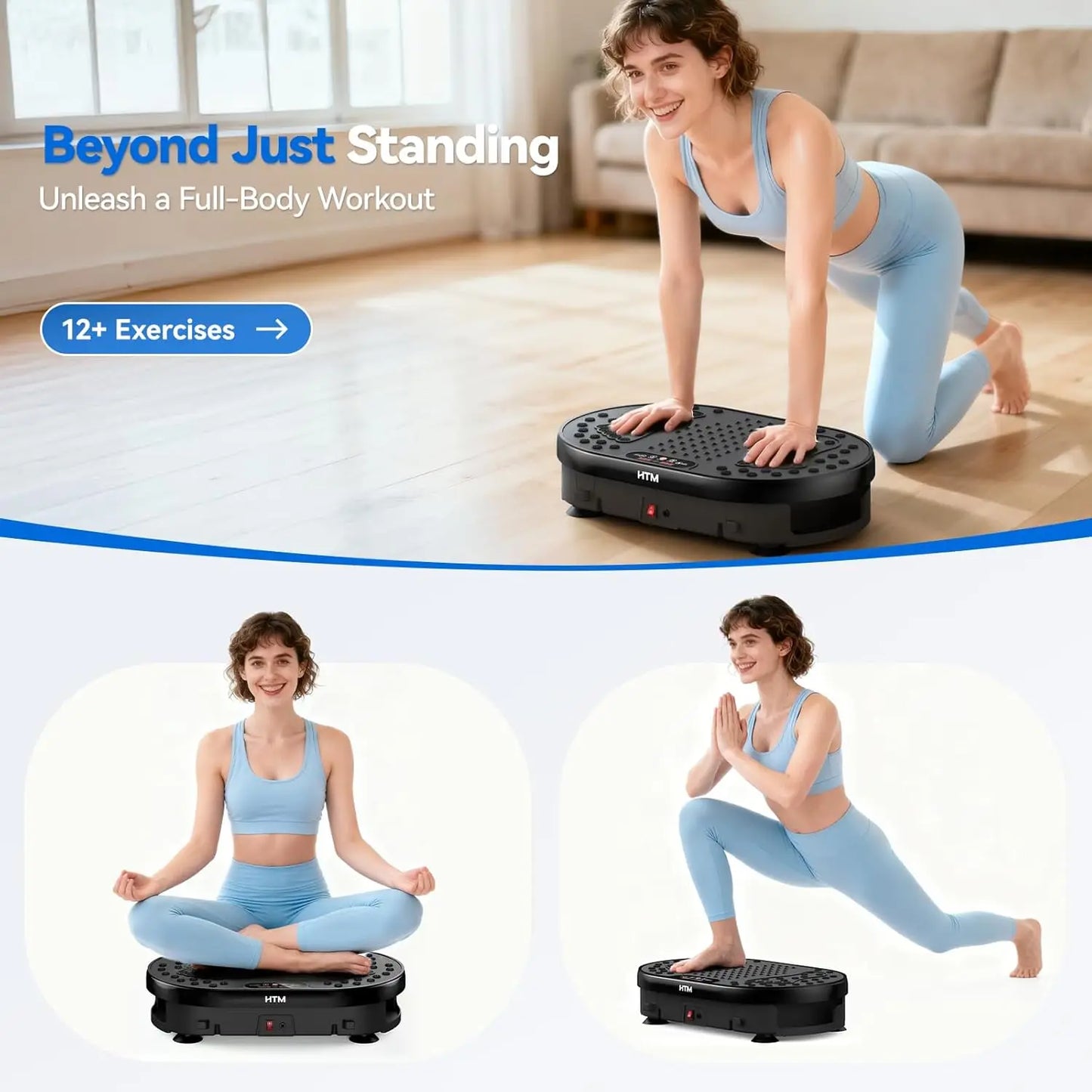 Vibration Plate Exercise Trainer With 120 Speed Levels 9 Modes