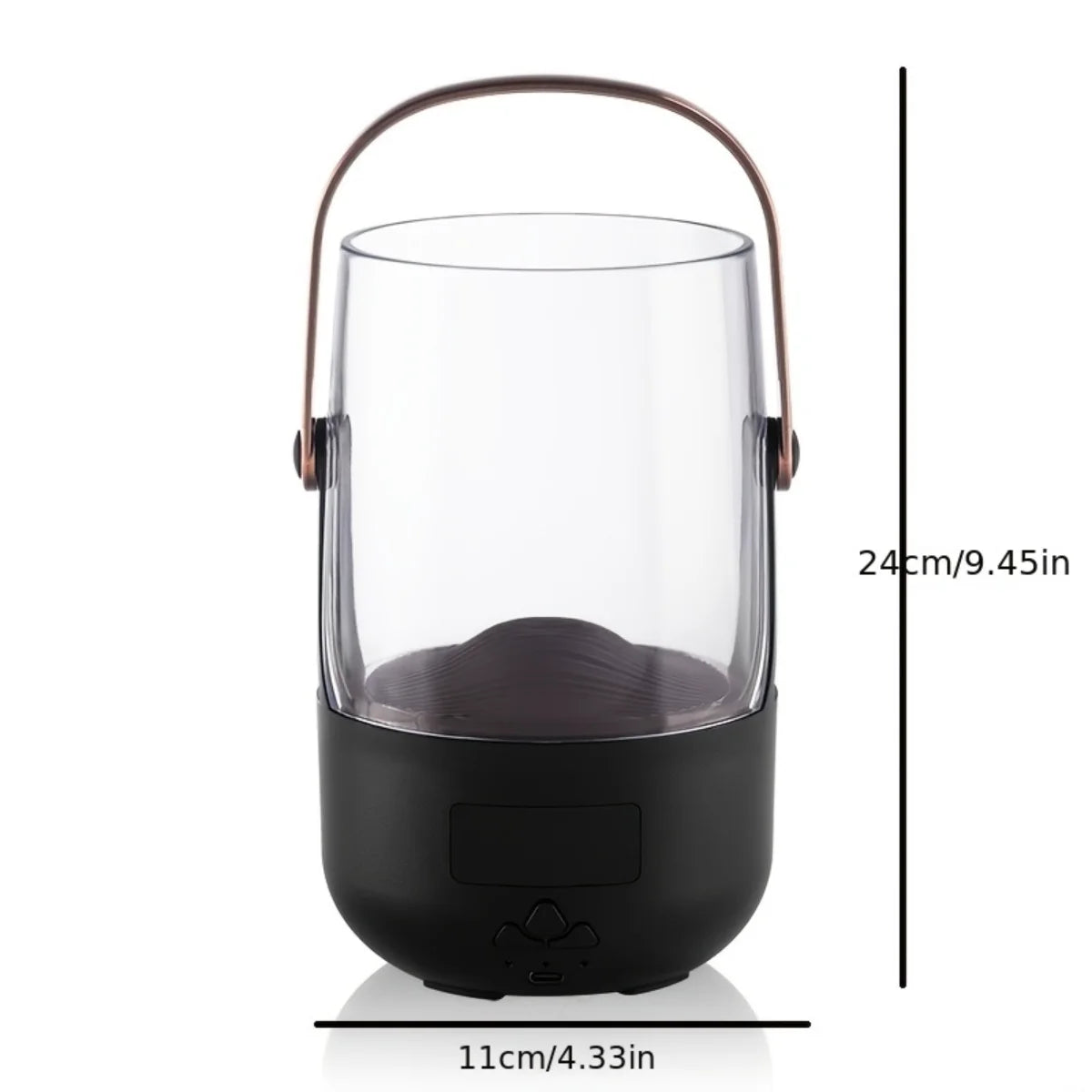 LISM Flickering Flame Diffuser Humidifier With Timer