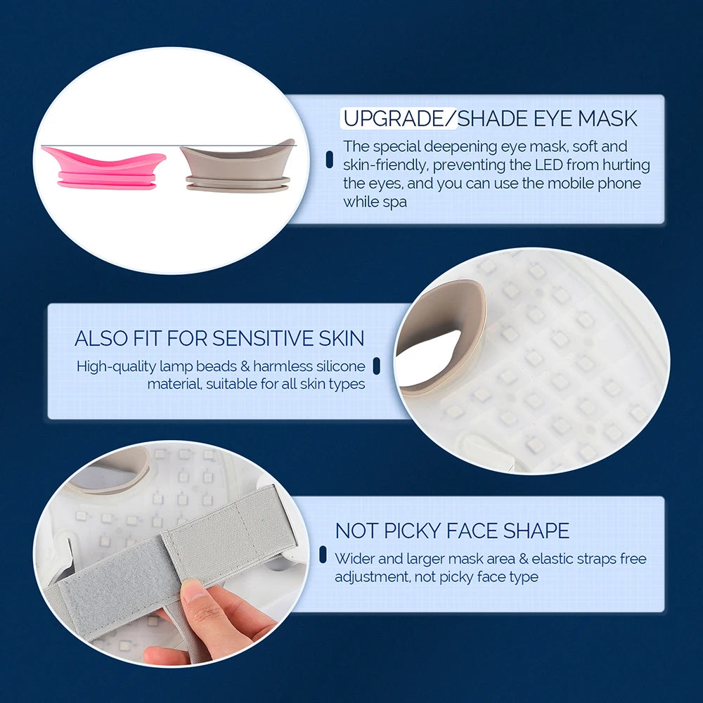 Foreverlily LED Therapy Facial Mask For Skin Rejuvenation