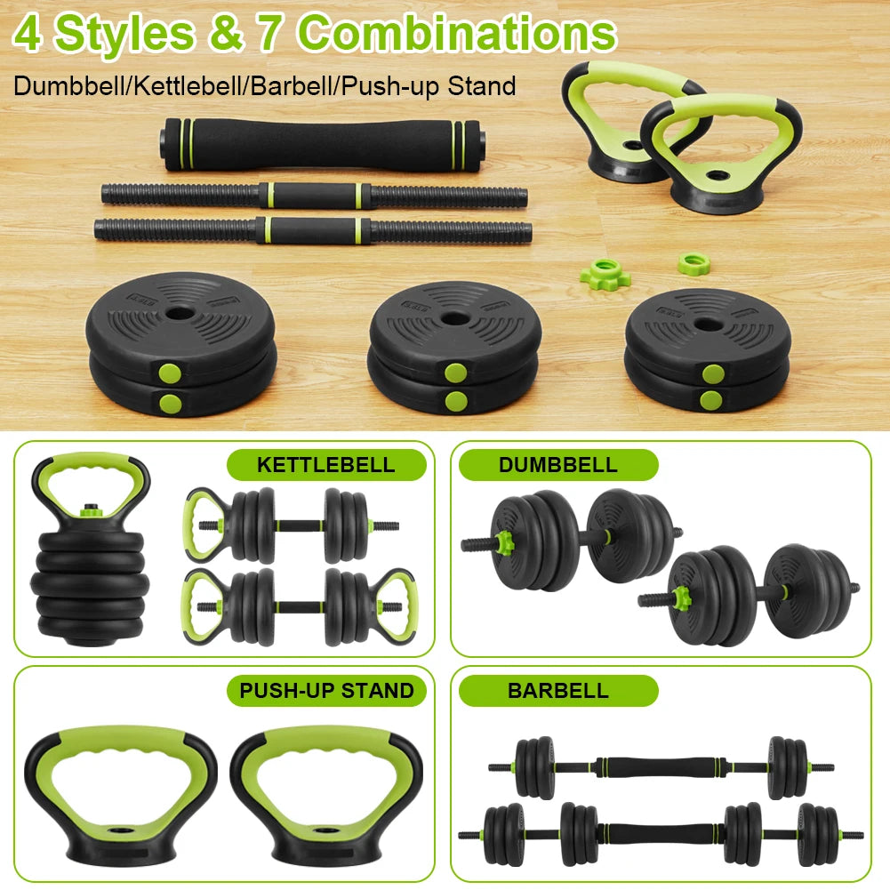 TWISTER.CK Adjustable Dumbbells Set With Connector 4 In 1