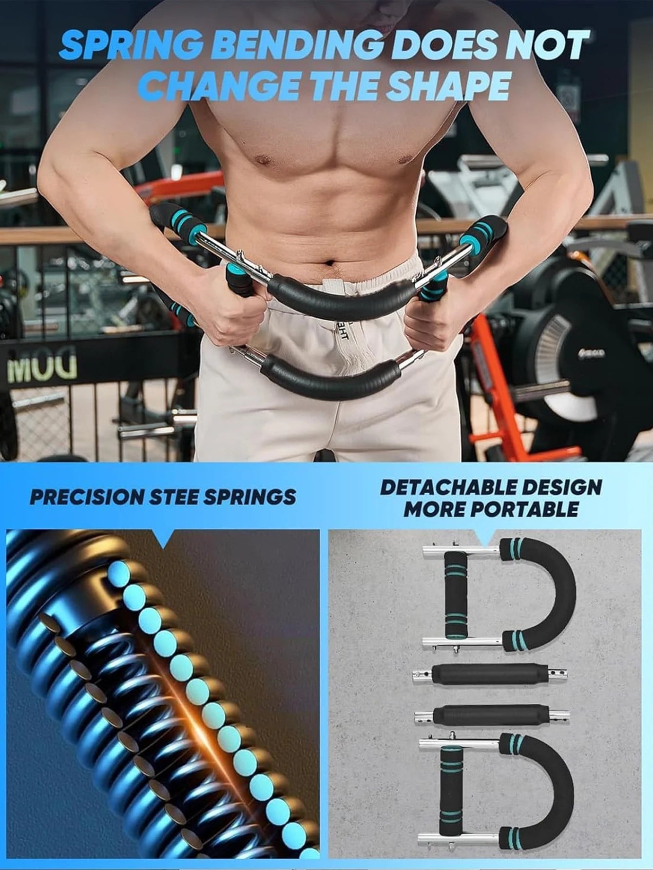 NONED Arm Trainer Adjustable Chest Expander For Upper Body