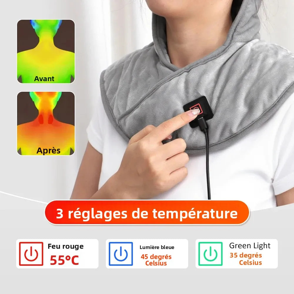 Electric Heating Shoulder Neck Pad Cervical Wrap 3 Gears Thermal Compress 2026 Warm Back Shoulder USB Charging Warm Winter