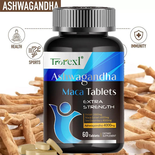 HABUMAM Organic Ashwagandha and Maca Pills for Health