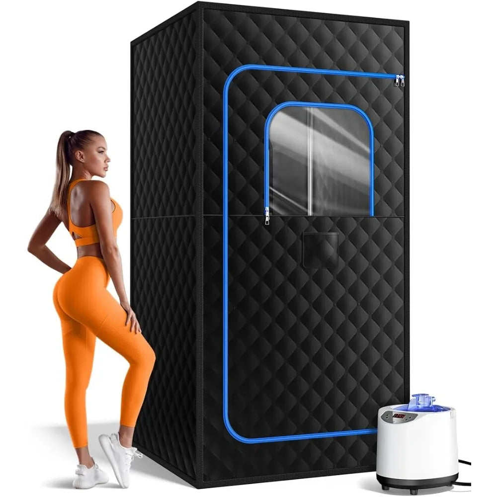 Portable Home Steam Sauna Tent With 1200W Heater 3L Capacity