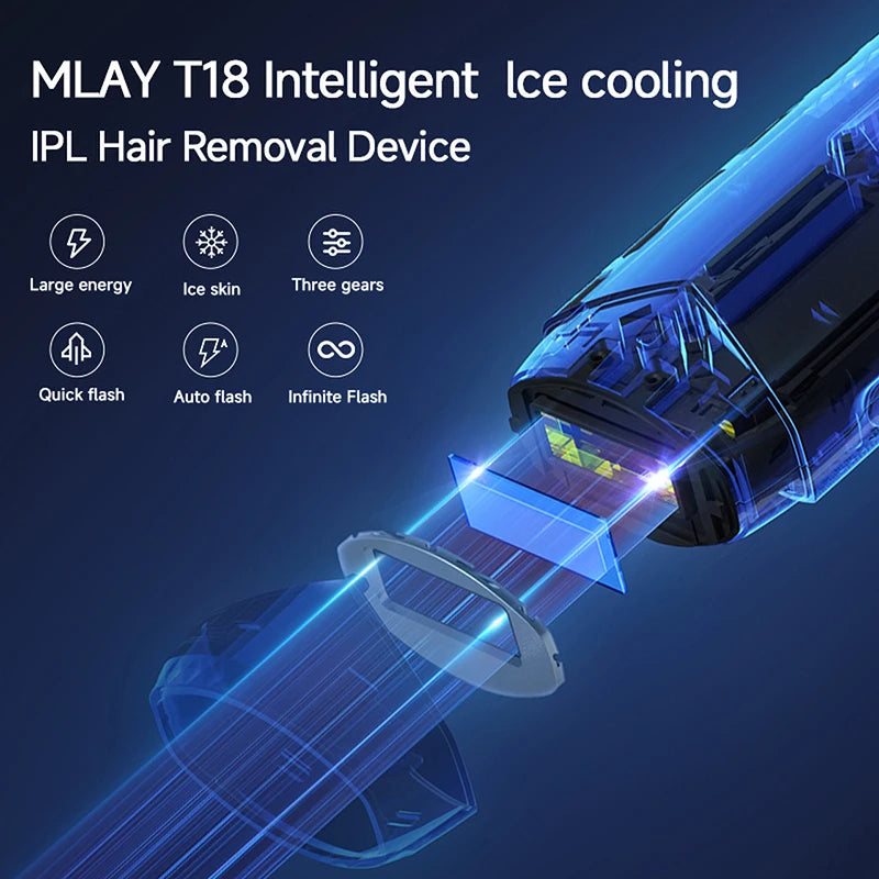 MLAY T18 Ice Cooling IPL Laser Epilator For Home Use